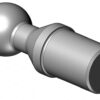 SPHERE Ø 50 AVEC PARTIE CYLINDRIQUE Ø 45, BRUT