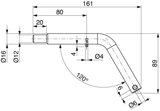GOUPILLE DE SECURITE Ø 16-12, ZINGUEE