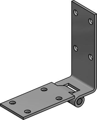 CHARNIERE POUR COFFRE A OUTILS, INOX