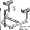 SUPPORT DE ROUE AVEC LEVIER TYP 89, ø 700-750 MM, ZINGUE AU FEU
