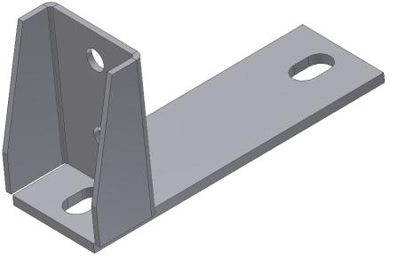 FIXATION PONT COURT, ZINGUE AU FEU, POUR RENAULT MASTER