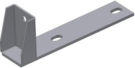 FIXATION PONT LONG, ZINGUE AU FEU, POUR RENAULT MASTER