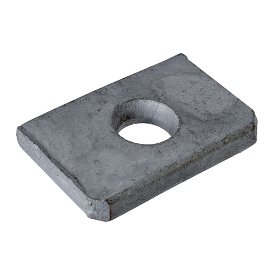 PLAQUETTE POUR COUSSINET FIXATION DE PONT, ZINGUEE AU FEU