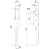 FERMETURE BRUTE DROITE POUR PONT BASCULANT,  ART. 664N