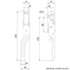 FERMETURE COUDEE POUR PONT BASCULANT, BRUTE, DROITE, ART. 664N