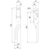 FERMETURE COUDEE POUR PONT BASCULANT, BRUTE, GAUCHE, ART. 664N