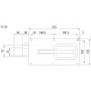 FERMETURE A VERROU SCHMIDLI, POUR PROFIL 25 MM, ZINGUEE