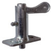 ARRET A RESSORT ø 10 MM, ZINGUE AVEC GRAISSEUR  ET PLAQUE DE FIXATION 30 x 3 x 60 MM
