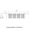 ESCABEAU DE SECURITE, COULISSANT, 6 MARCHES, ALU, B = 705 MM