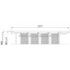 ESCABEAU DE SECURITE, COULISSANT, 6 MARCHES, ALU, B = 825 MM