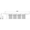 ESCABEAU DE SECURITE, COULISSANT, 7 MARCHES, ALU, B = 825 MM
