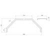 QA 410.68, AILE TRIPLE ESSIEUX ALU STRIE 3/4.5 MM