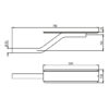 SUPPORT GARDE-BOUE ZINGUE AU FEU, POUR AILE DOUBLE ET TRIPLE ESSIEUX, ART. NO.50-105-1