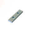 PLAQUE FILETEE COURTE, ZINGUEE, POUR CHARNIERE DE RIDELLE