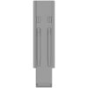 MONTANT CENTRAL K20, L = 500 MM, ALUMINIUM  RABATTABLE, A UNE FERMETURE