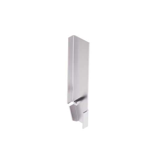 CONSOLE DROITE ZINGUEE AU FEU, POUR MARCHEPIED SIMPLE, RABATTABLE