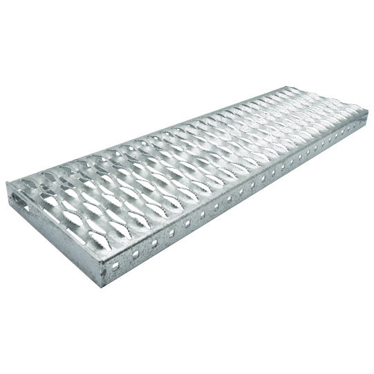 MARCHEPIED ZINGUE FEU, SANS CONSOLE, L = 750 MM, SIMPLE, RABATTABLE