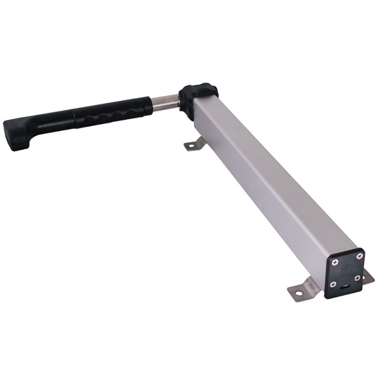 ARRET DE PORTE EXTENSIBLE, ALU ELOXE, MATERIEL DE MONTAGE INCLUS