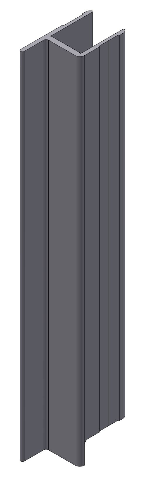 BORDURE EXTREMITE DROITE ELOXE, L = 300 MM