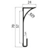 PROFIL POUR AILES, L = 6500 MM