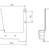 PLAQUE SUPPORT TENDEUR TRAILER KIT DROITE, INOX