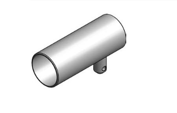 EMBOUT ZINGUE ø INT 57, POUR TUBE DE BACHE
