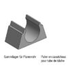 PALIER EN CAOUTCHOUC POUR TUBE DE BACHE ø 50 MM