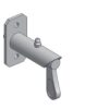 ARRET A RESSORT ø 10 MM, ZINGUE AVEC GRAISSEUR  ET PLAQUE DE FIXATION 30 x 3 x 60 MM