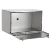 COFFRE INOX COUVERCLE MAT, 2 FERMETURES 1000X500X500