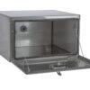 COFFRE INOX COUVERCLE MAT, 1 FERMETURE 600X400X450