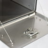 COFFRE INOX COUVERCLE MAT, 1 FERMETURE 600X400X450