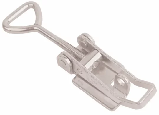 FERMETURE A EXCENTRIQUE LEGERE, INOX, SANS TROUS DE MONTAGE, POUR VERROUILLAGE